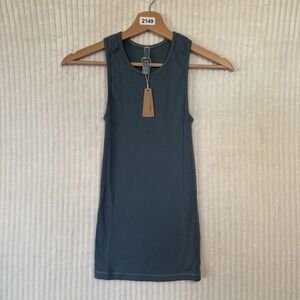 SKIMS Cotton Rib Tank AP-TNK-2020 Color Kyanite Size XXS NWT